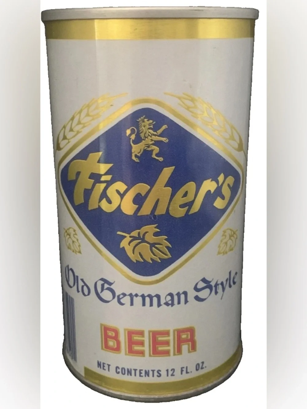 Vintage Beer Can Fischer's Old German Style Beer Pull Tab Empty Steel Can
